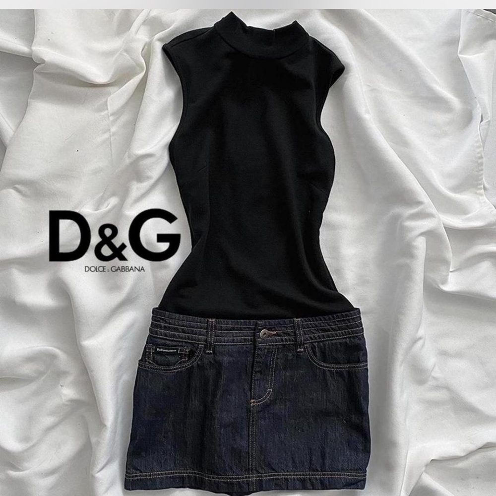 Dolce & Gabbana Black High-Neck Blouse